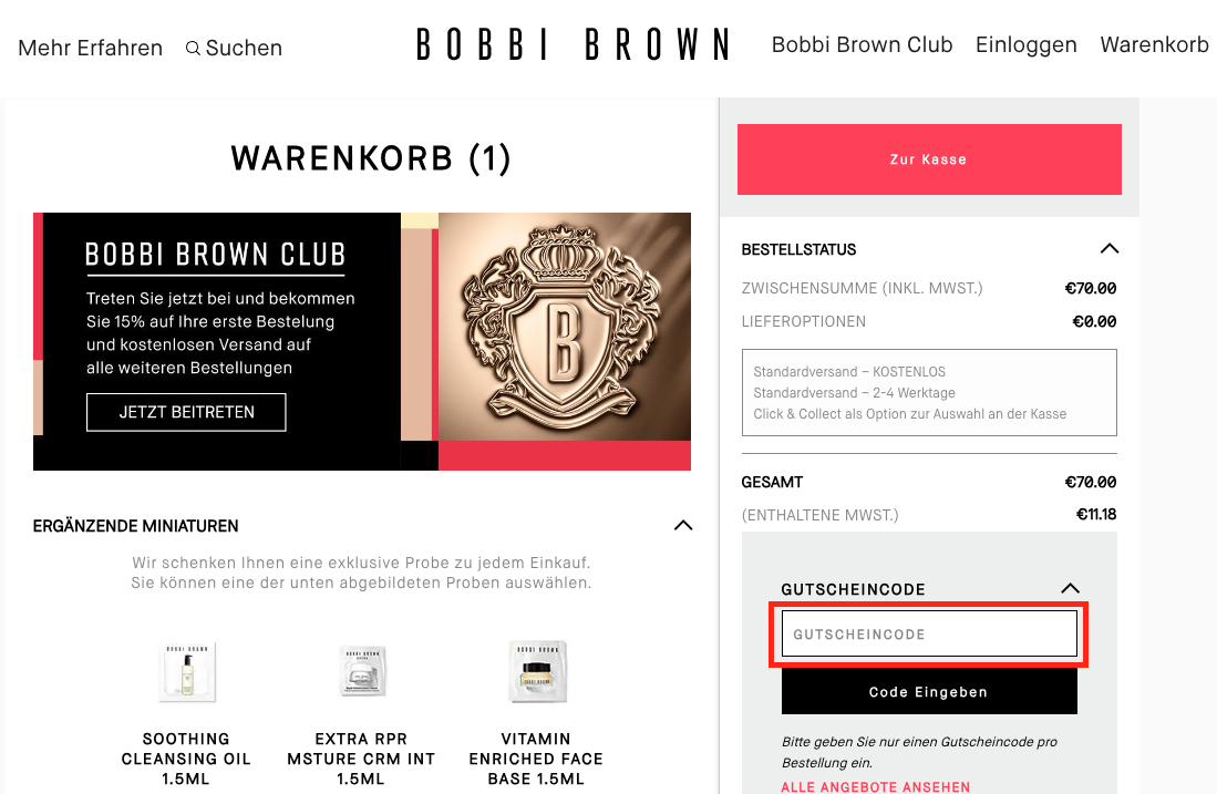 Bobbi Brown Rabattcode