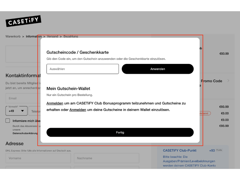 CASETiFY Rabattcode