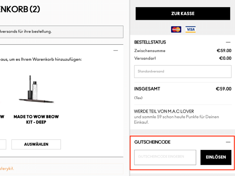 Mac Cosmetics Rabattcode