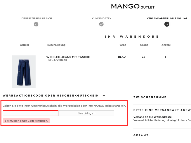 Mango Outlet Rabattcode