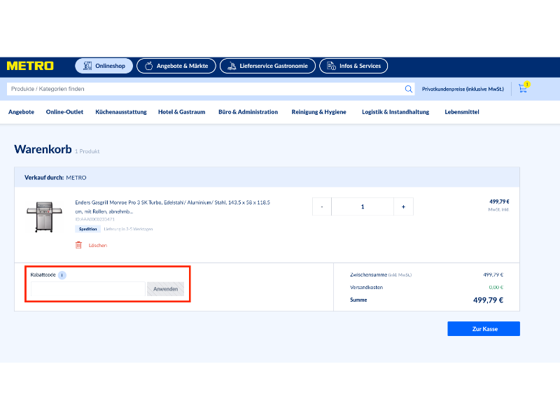 METRO Rabattcode