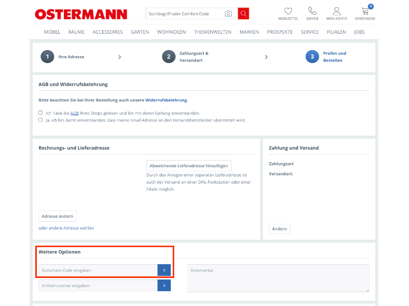 Ostermann Rabattcode