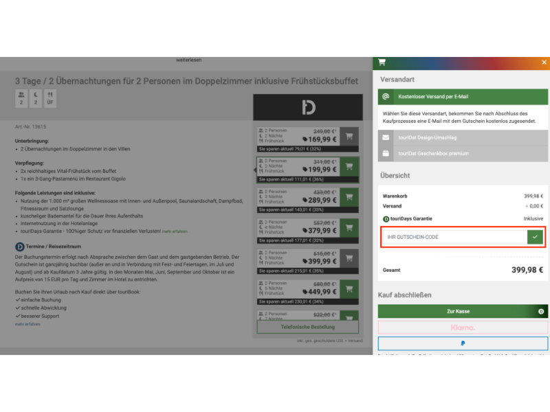 touriDat Rabattcode